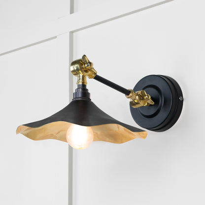 From The Anvil Smooth Brass Flora Wall Light