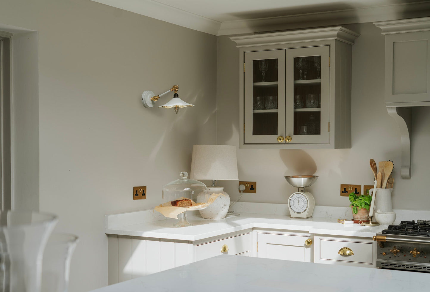 From The Anvil Smooth Brass Flora Wall Light