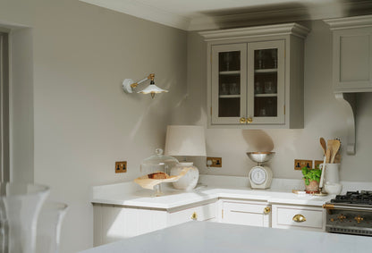 From The Anvil Smooth Brass Flora Wall Light