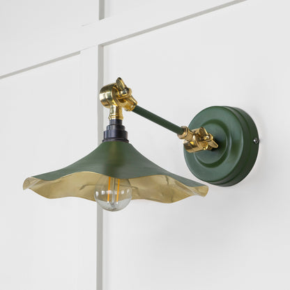 From The Anvil Smooth Brass Flora Wall Light