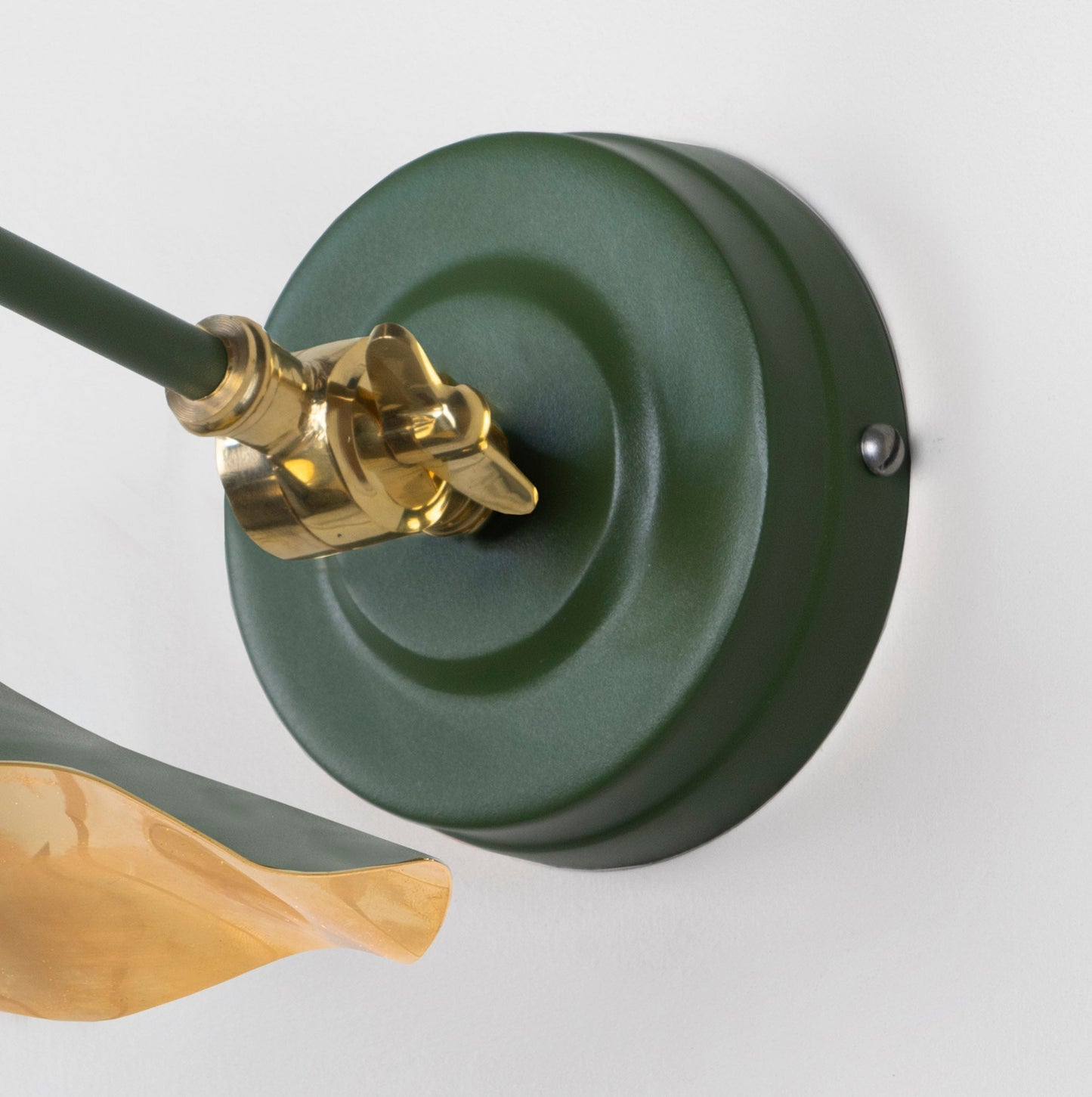 From The Anvil Smooth Brass Flora Wall Light