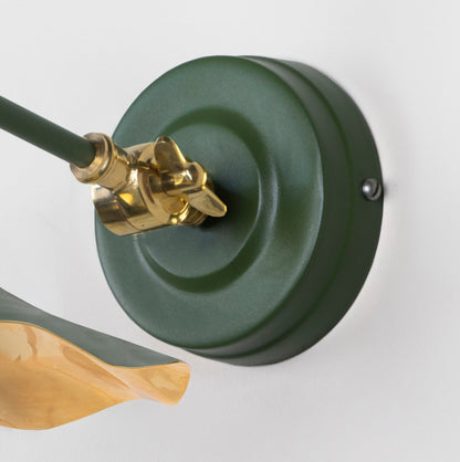 From The Anvil Smooth Brass Flora Wall Light