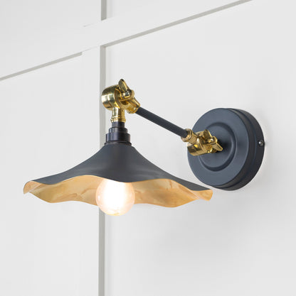 From The Anvil Smooth Brass Flora Wall Light