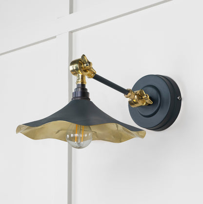 From The Anvil Smooth Brass Flora Wall Light