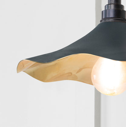 From The Anvil Smooth Brass Flora Wall Light