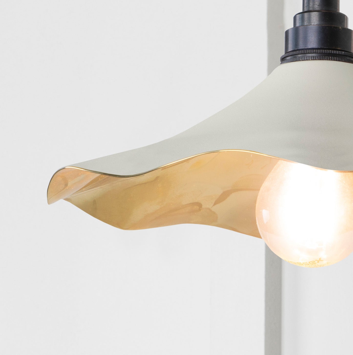 From The Anvil Smooth Brass Flora Wall Light