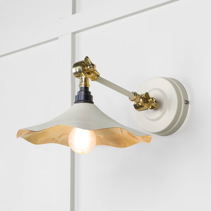 From The Anvil Smooth Brass Flora Wall Light