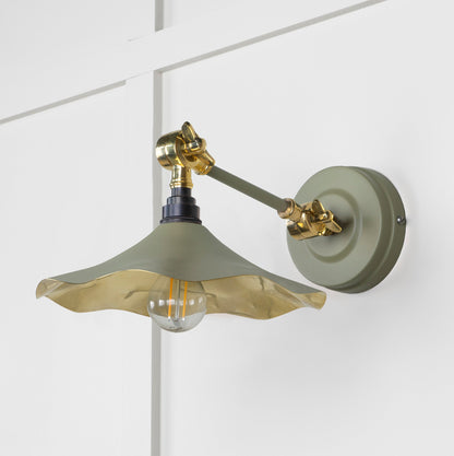 From The Anvil Smooth Brass Flora Wall Light