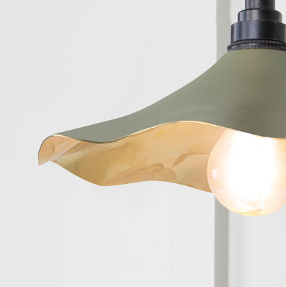 From The Anvil Smooth Brass Flora Wall Light