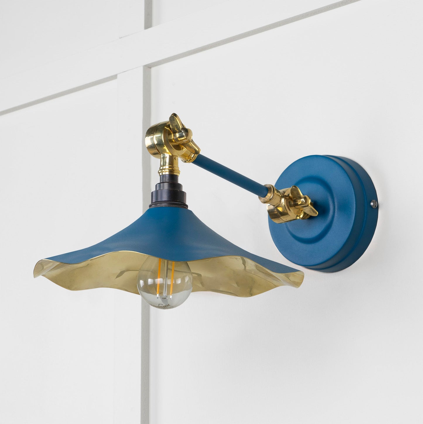 From The Anvil Smooth Brass Flora Wall Light