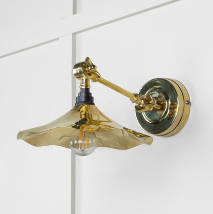 From The Anvil Smooth Brass Flora Wall Light