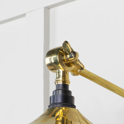From The Anvil Smooth Brass Flora Wall Light
