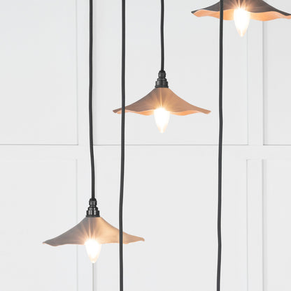 From The Anvil Smooth Copper Flora Cluster Pendant