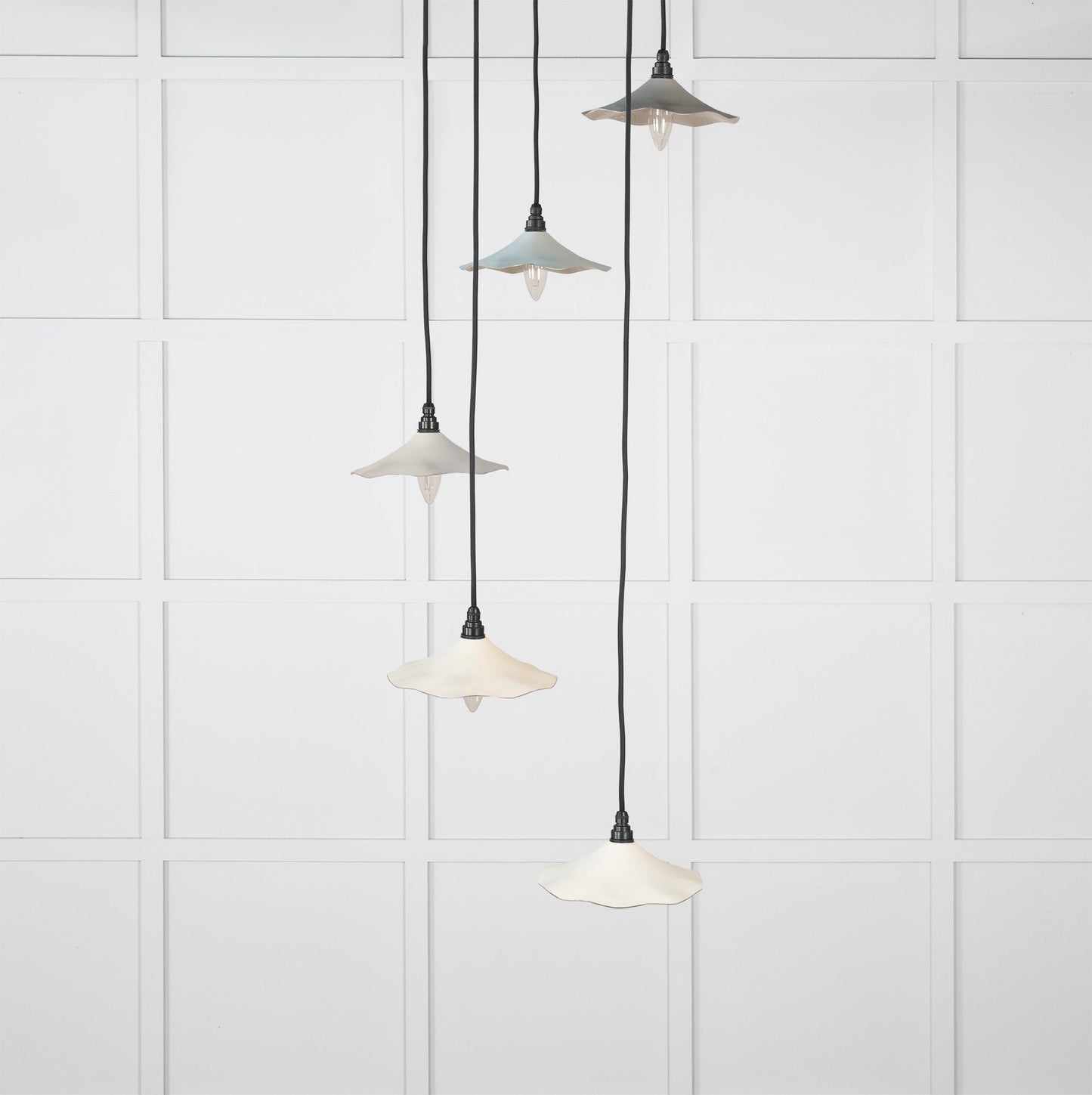 From The Anvil Smooth Nickel Flora Cluster Pendant