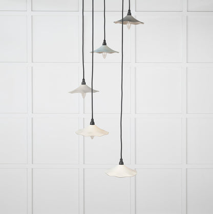 From The Anvil Smooth Nickel Flora Cluster Pendant