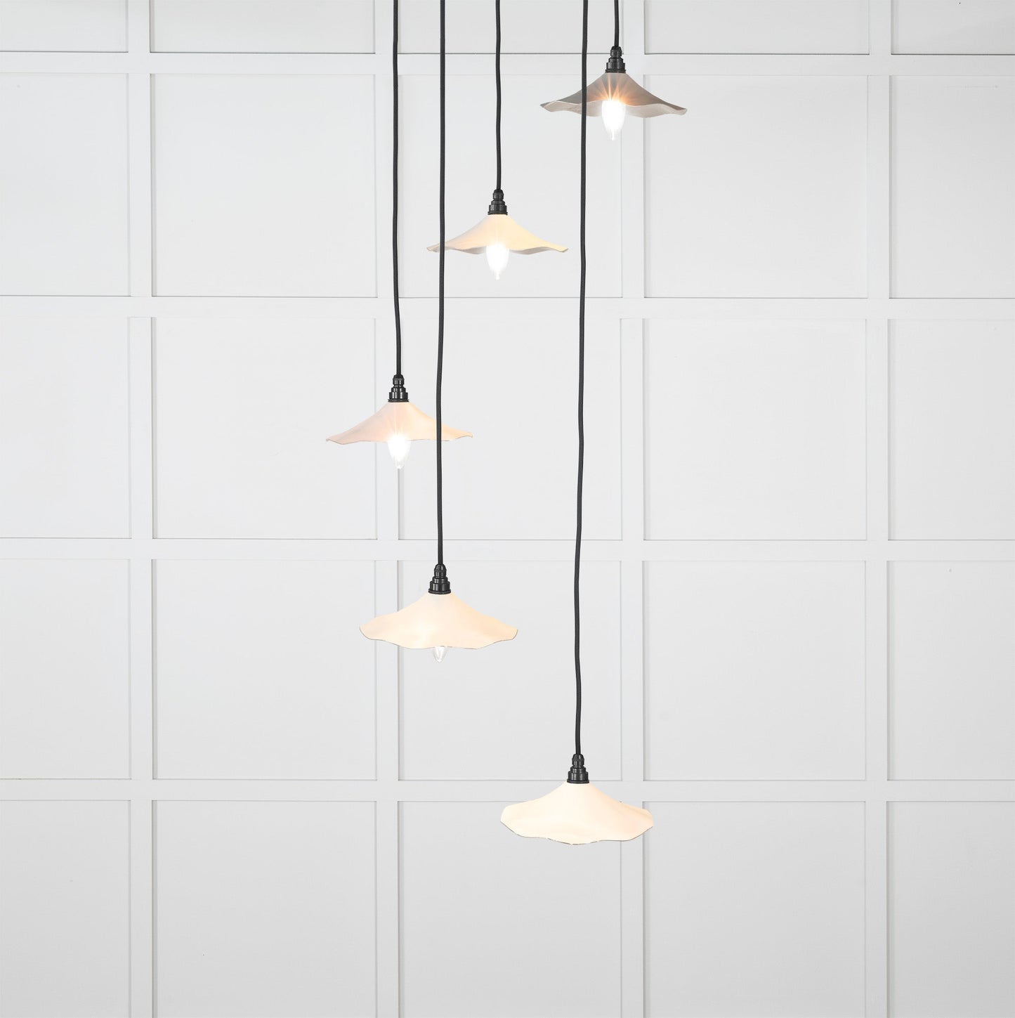 From The Anvil Smooth Nickel Flora Cluster Pendant