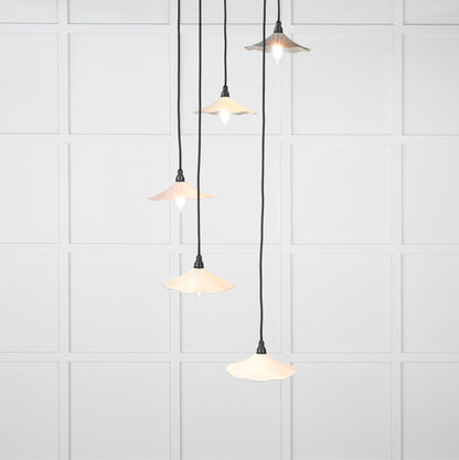 From The Anvil Smooth Nickel Flora Cluster Pendant