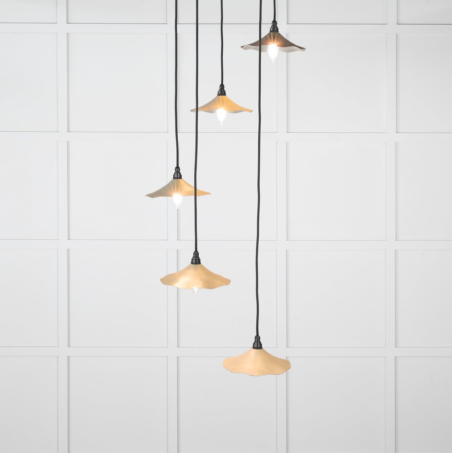 From The Anvil Smooth Nickel Flora Cluster Pendant