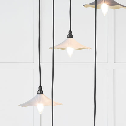 From The Anvil Smooth Brass Flora Cluster Pendant