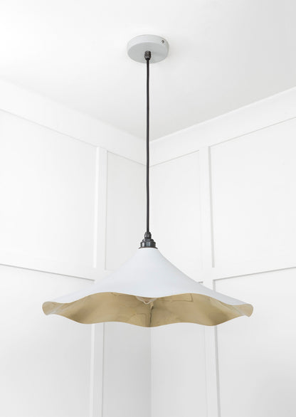 From The Anvil Smooth Brass Flora Pendant