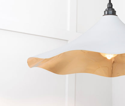 From The Anvil Smooth Brass Flora Pendant