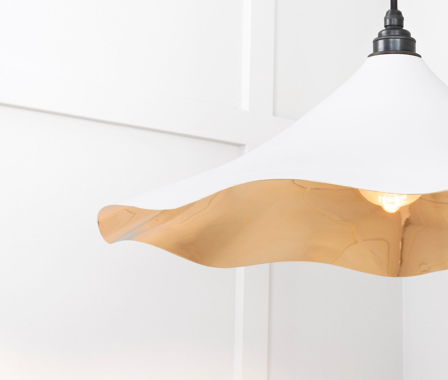 From The Anvil Smooth Brass Flora Pendant