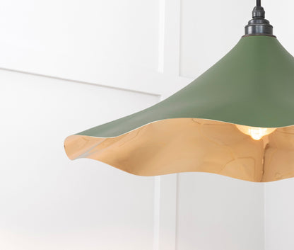 From The Anvil Smooth Brass Flora Pendant