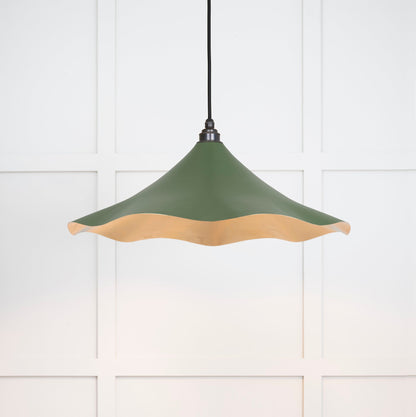 From The Anvil Smooth Brass Flora Pendant