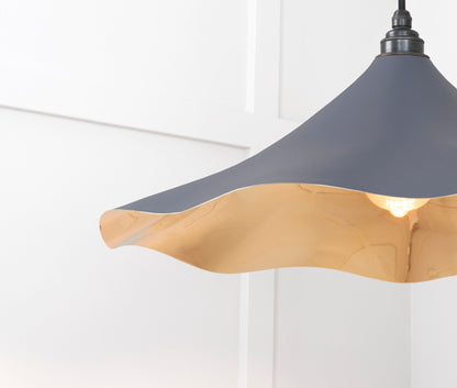 From The Anvil Smooth Brass Flora Pendant