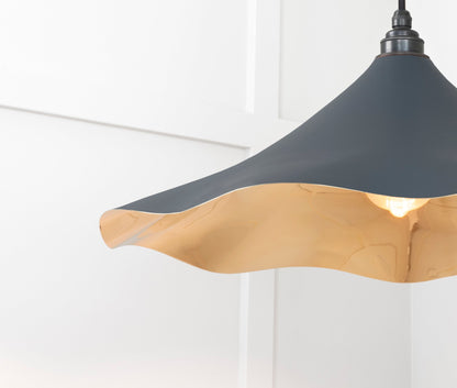 From The Anvil Smooth Brass Flora Pendant