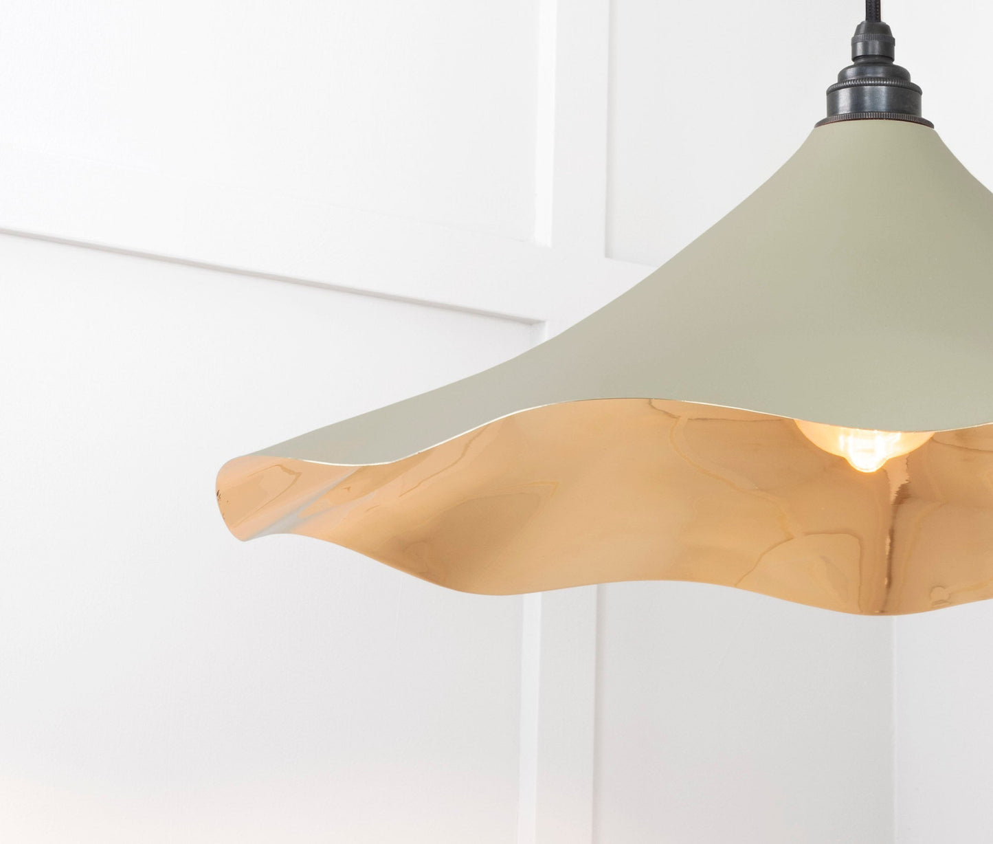 From The Anvil Smooth Brass Flora Pendant