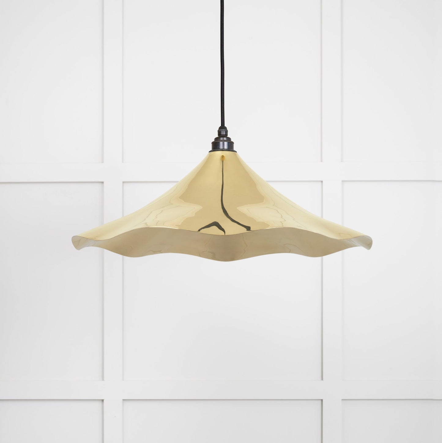 From The Anvil Smooth Brass Flora Pendant