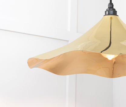 From The Anvil Smooth Brass Flora Pendant