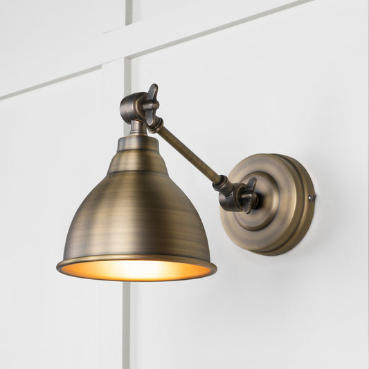From The Anvil Aged Brass Brindley Wall Light - Hot Tub Shop