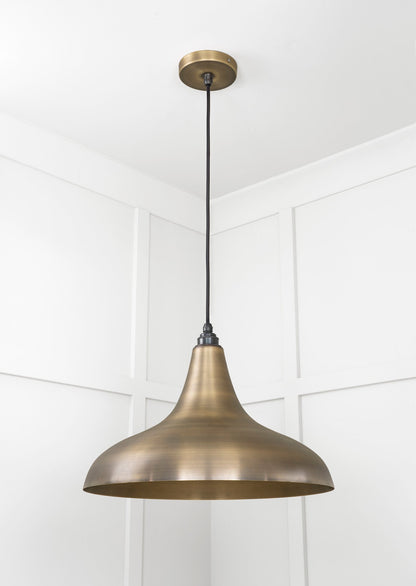 From The Anvil Aged Brass Frankley Pendant