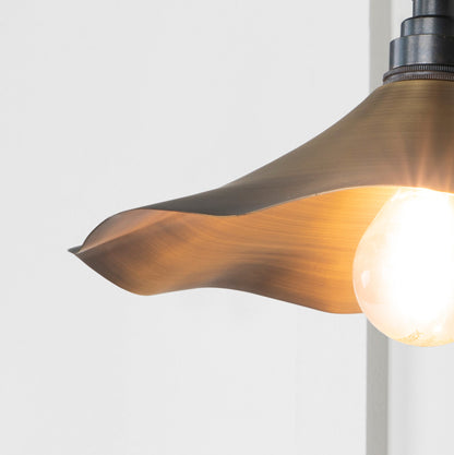 From The Anvil Aged Brass Flora Wall Light