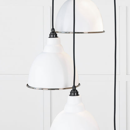 From The Anvil Hammered Nickel Brindley Cluster Pendant