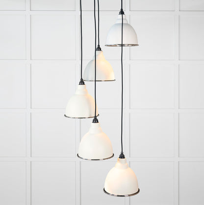 From The Anvil Hammered Nickel Brindley Cluster Pendant