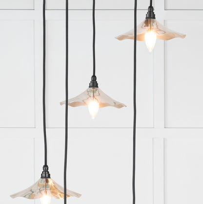 From The Anvil Smooth Nickel Flora Cluster Pendant