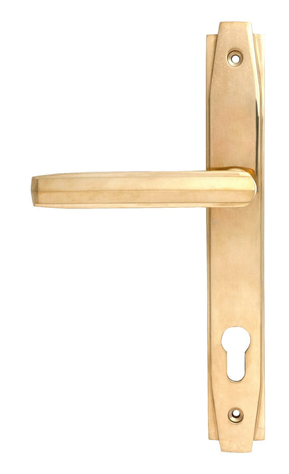 From The Anvil Art Deco Slimline Lever Espag. Lock Set