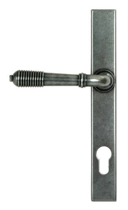 From The Anvil Reeded Slimline Lever Espag. Lock Set