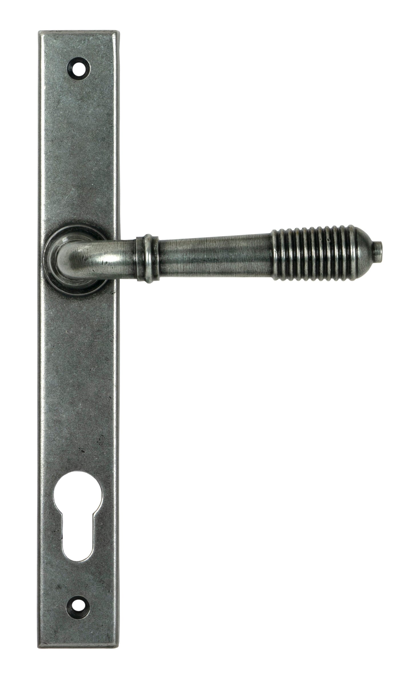 From The Anvil Reeded Slimline Lever Espag. Lock Set
