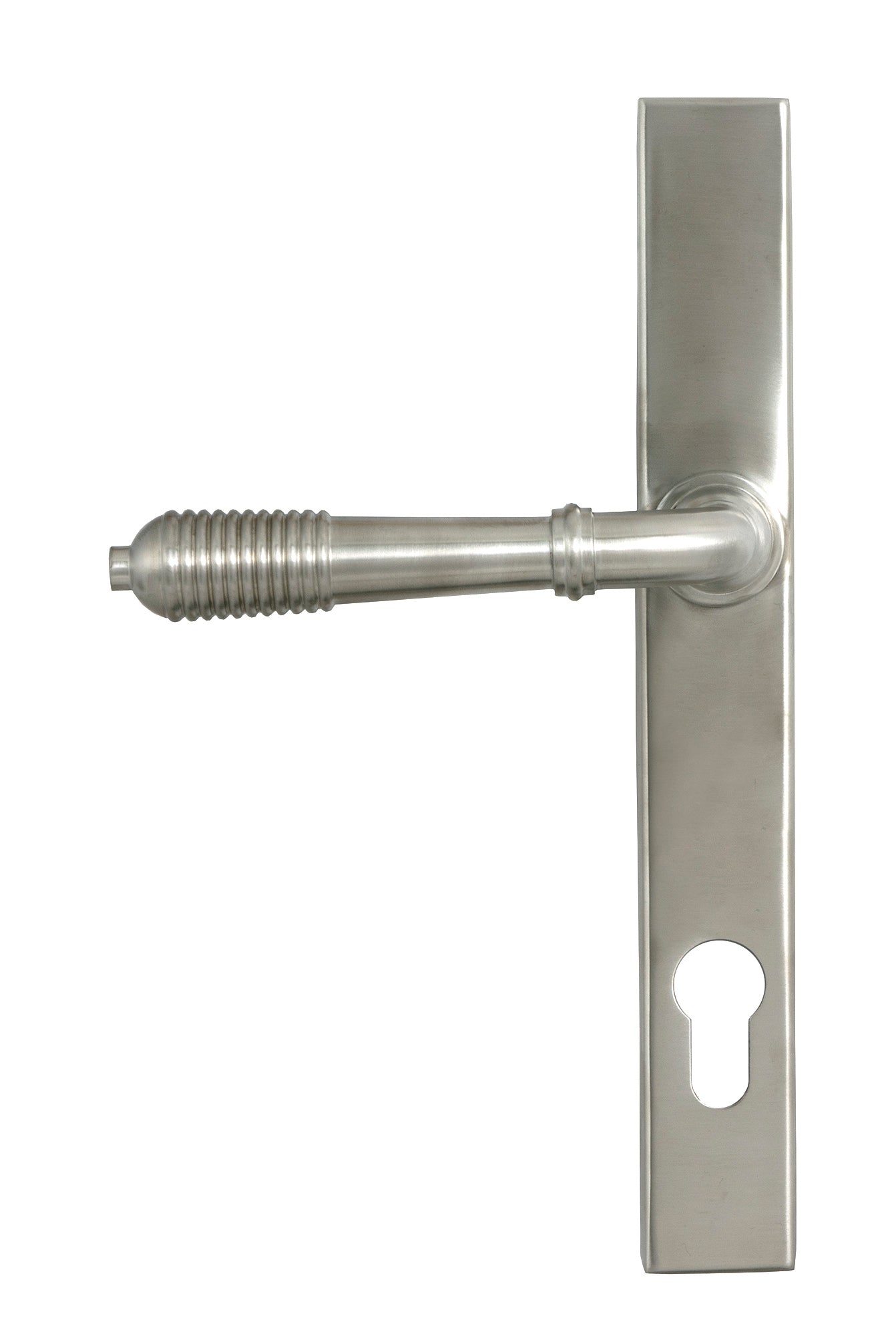 From The Anvil Reeded Slimline Lever Espag. Lock Set