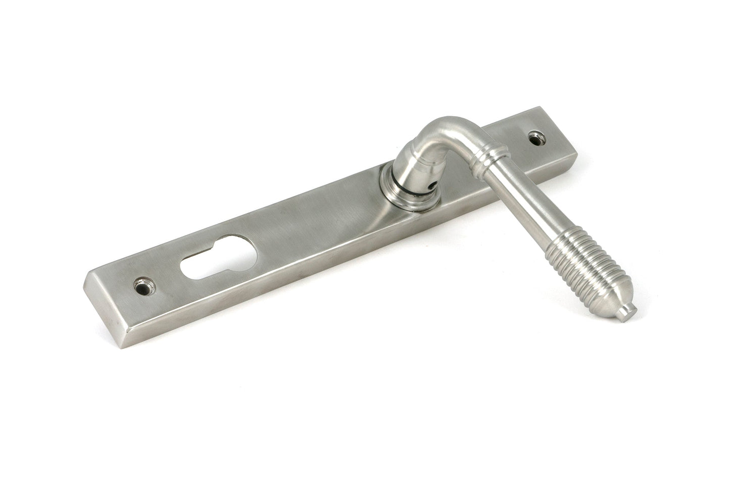 From The Anvil Reeded Slimline Lever Espag. Lock Set