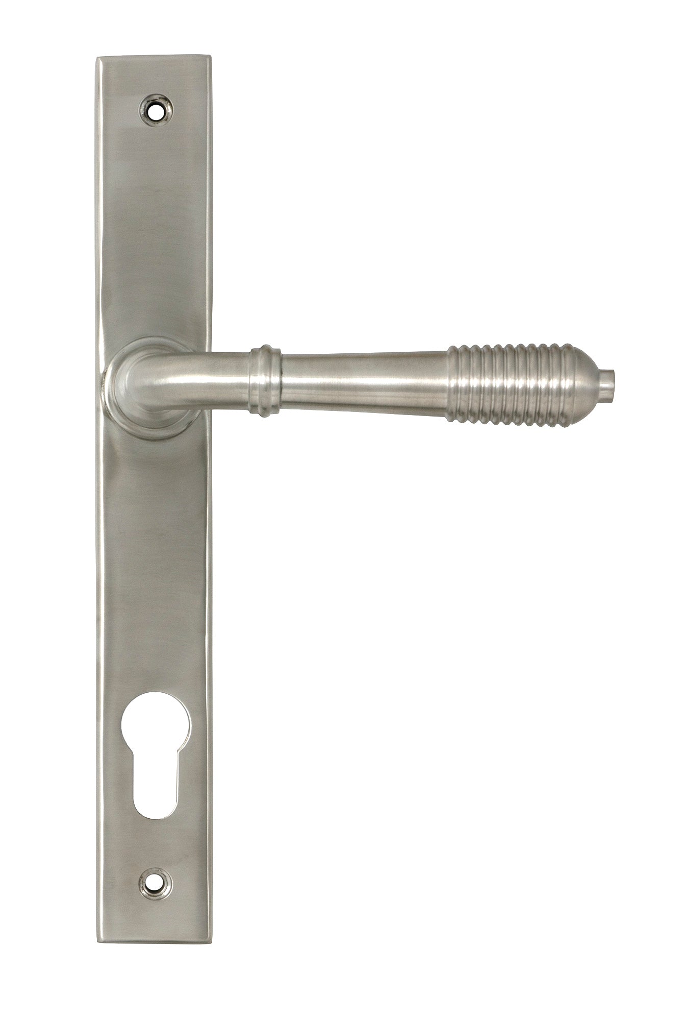 From The Anvil Reeded Slimline Lever Espag. Lock Set