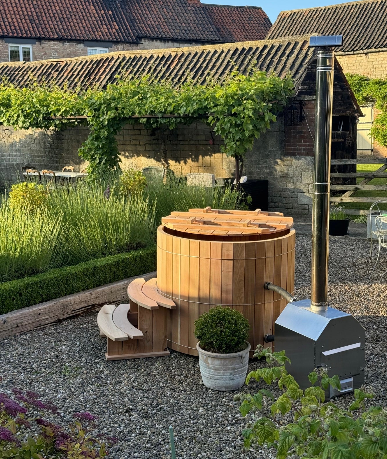 Scandinavian Cedar 2 Person Wood-Fired Hot Tub