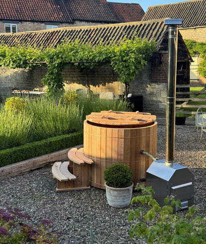 Scandinavian Cedar 2 Person Wood-Fired Hot Tub