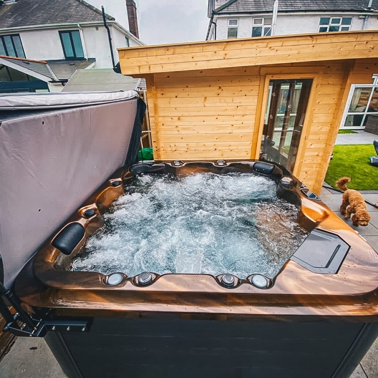 H2O Premium Eco 6000 Series 5-6 Person Hot Tub Spa - Mayan Copper - Hot Tub Shop