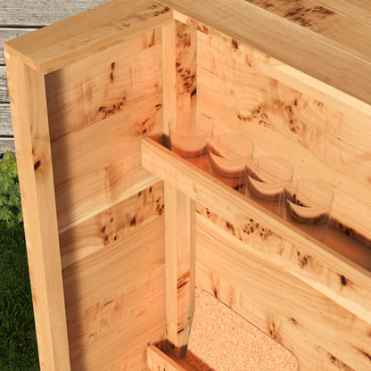 Rustic Wooden Pallet Bar - 100cm - Hot Tub Shop
