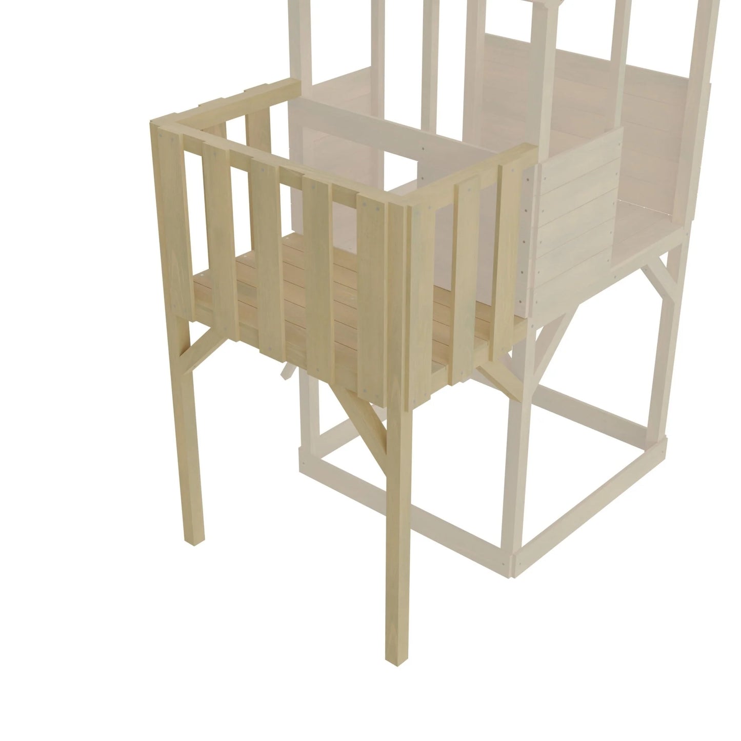 TP Treehouse Wooden Play Tower Wooden Balcony - FSC® certified